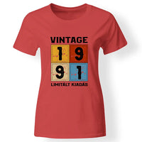 Szülinapi ajándék nőknek - Évszámos limitált kiadás női póló piros