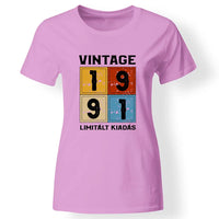 Szülinapi ajándék nőknek - Évszámos limitált kiadás női póló rózsaszín