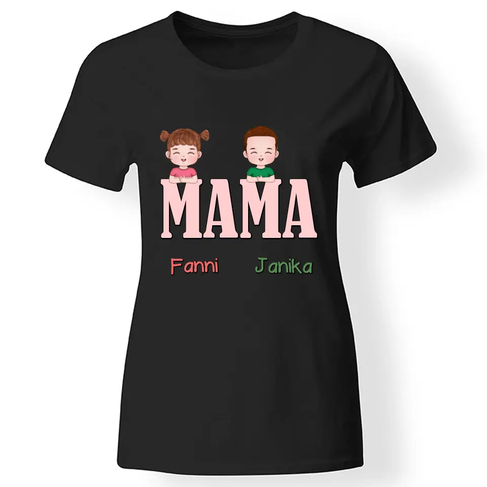 Egyedi ajándék póló Nagymamáknak, szerkeszthető karakterekkel