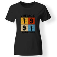 Szülinapi ajándék nőknek - Évszámos limitált kiadás női póló fekete