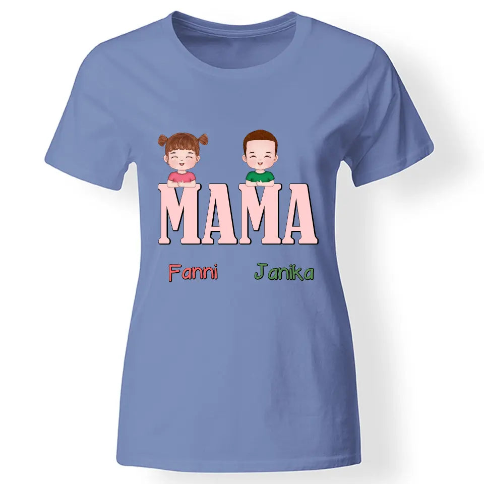 Egyedi ajándék póló Nagymamáknak, szerkeszthető karakterekkel