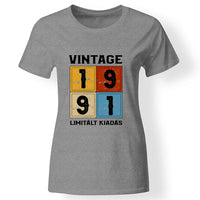 Szülinapi ajándék nőknek - Évszámos limitált kiadás női póló szürke