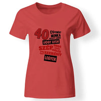 40 éves szülinapi ajándék nőknek - 40 év kemény munka női póló