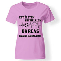 Egyedi focicsapatos póló nőknek