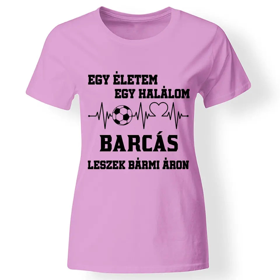Egyedi focicsapatos póló nőknek