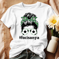 Egyedi feliratos focis póló nőknek