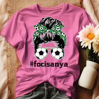 Egyedi feliratos focis póló nőknek