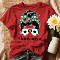 Egyedi feliratos focis póló nőknek