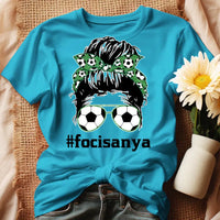 Egyedi feliratos focis póló nőknek