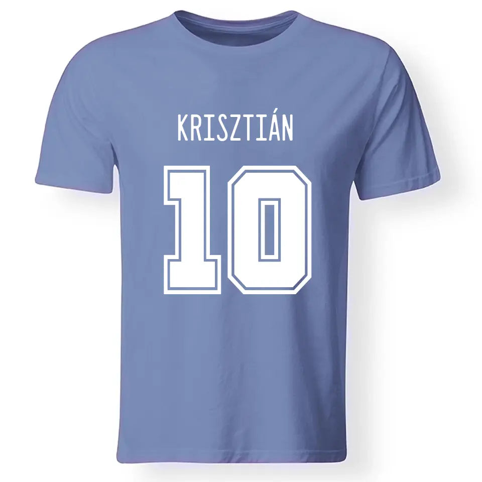 Egyedi mez póló szereszthető névvel és számmal