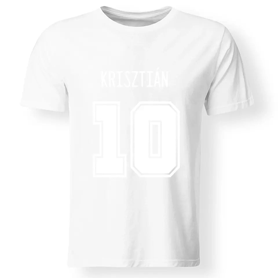 Egyedi mez póló szereszthető névvel és számmal