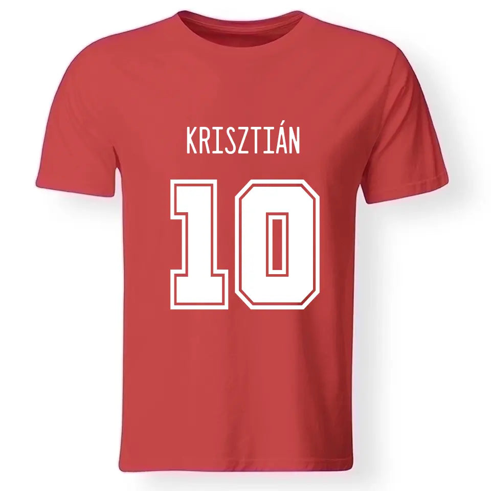 Egyedi mez póló szereszthető névvel és számmal