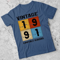 Szülinapi ajándék férfiaknak - Limitált kiadás évszámmal férfi póló