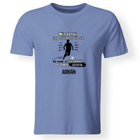 Csak a legjobbak lesznek focisták feliratos póló egyedi névvel