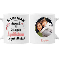 Egyedi képes szerkeszthető születésnapi ajándék bögre a Legjobb Anyáknak