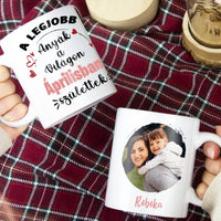 Egyedi képes szerkeszthető születésnapi ajándék bögre a Legjobb Anyáknak