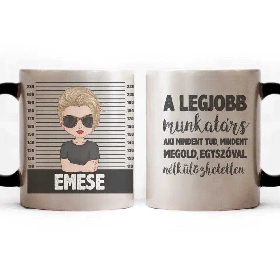 Egyedi bögre munkatársaknak választható karakterekkel