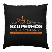 Apa szuperhős fekete párna