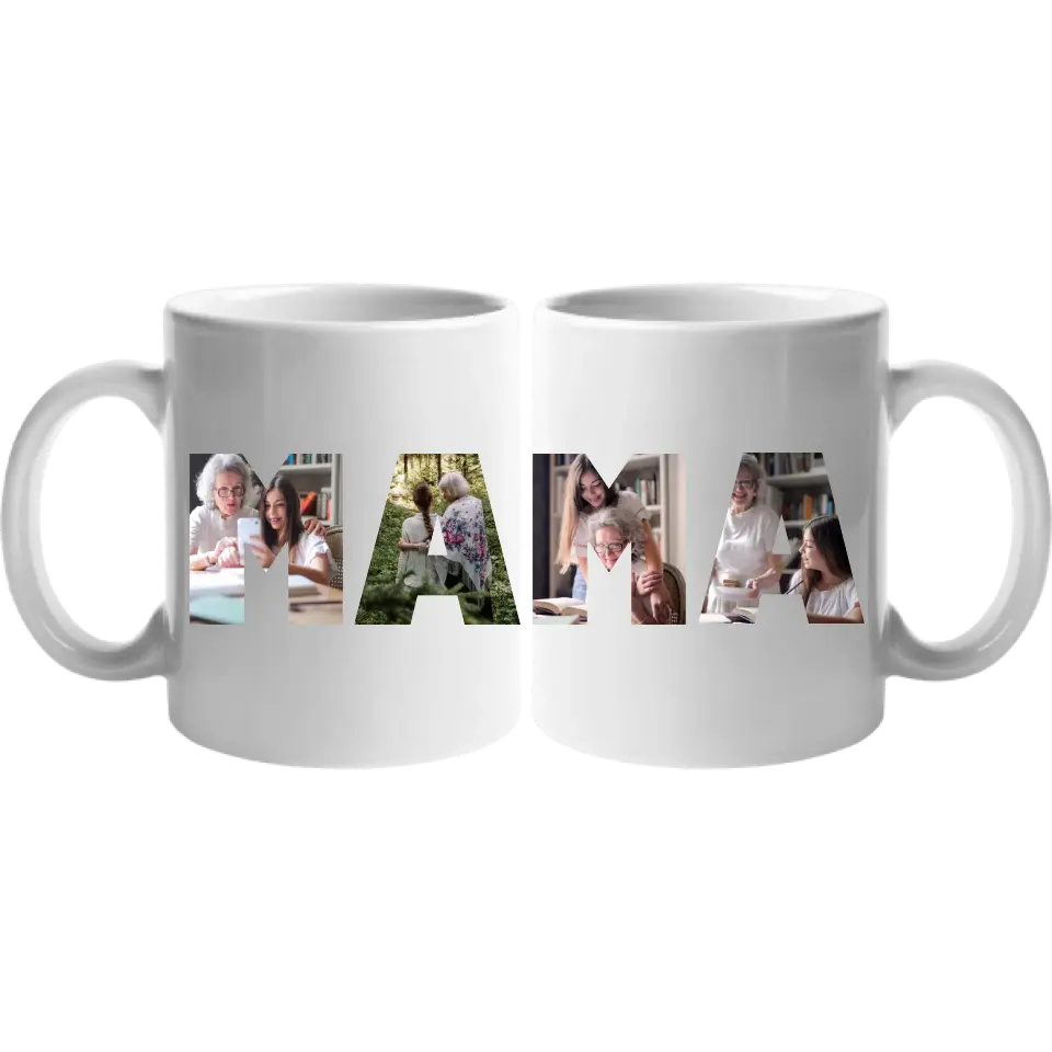 Mama feliratos bögre képekkel