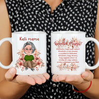 Szeretlek Mama cuki karakteres egyedi anyák napi ajándék bögre nagymamáknak
