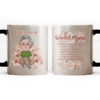 Szeretlek Mama cuki karakteres egyedi anyák napi ajándék bögre nagymamáknak