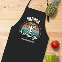 Mama konyhája fekete kötény szerkeszthető felirattal