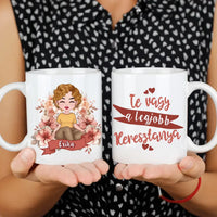 Cuki karakteres egyedi anyák napi ajándék bögre - Te vagy a legjobb