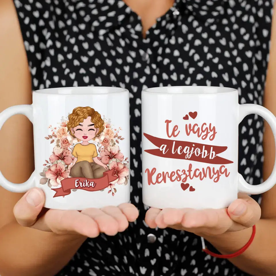 Cuki karakteres egyedi anyák napi ajándék bögre - Te vagy a legjobb