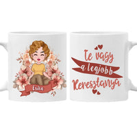 Cuki karakteres egyedi anyák napi ajándék bögre - Te vagy a legjobb