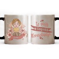 Cuki karakteres egyedi anyák napi ajándék bögre - Te vagy a legjobb