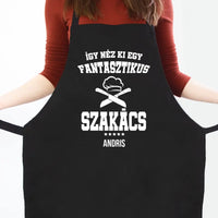 Így néz ki egy fantasztikus szakács fekete kötény