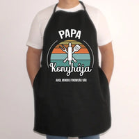 Papa konyhája fekete kötény