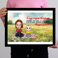 Egyedi ajándék keresztanyáknak - Szerkeszthető karakteres Te vagy a legjobb Keresztanya falikép