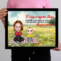Egyedi ajándék anyukáknak - Szerkeszthető karakteres Te vagy a legjobb Anya falikép
