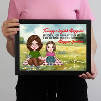 Egyedi ajándék nagynéniknek - Szerkeszthető karakteres Te vagy a legjobb Nagynéni falikép