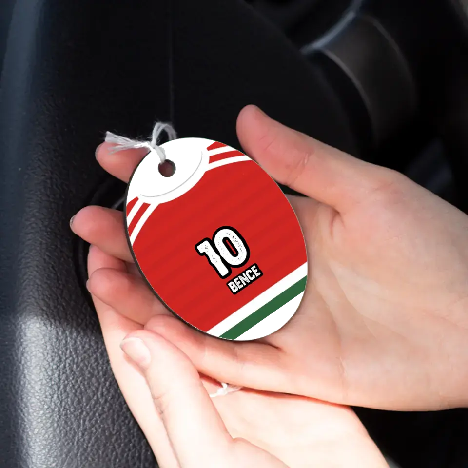 Foci mezes ovális visszapillantó dísz egyedi névvel