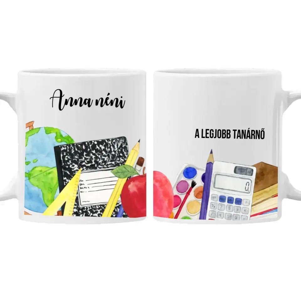 A legjobb tanár egyedi bögre névvel