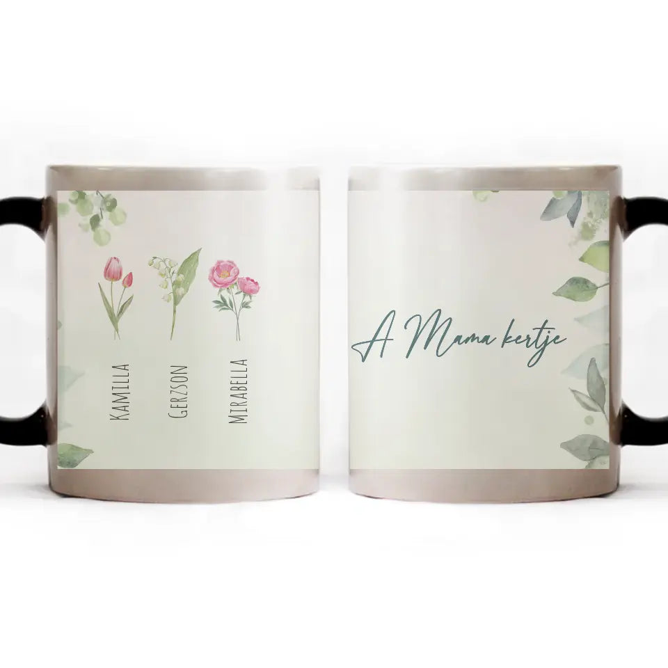 A Mama kertje egyedi neves bögre Nagymamáknak