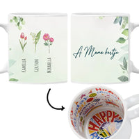 A Mama kertje egyedi neves bögre Nagymamáknak