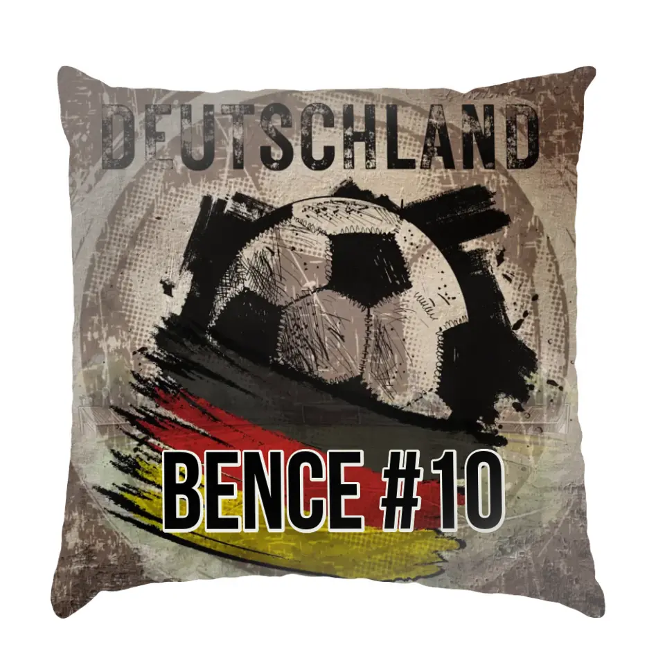 EB 2024 Németország focis ajándék párna - egyedi névvel