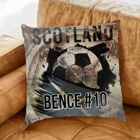 EB 2024 Skócia focis ajándék párna - egyedi névvel