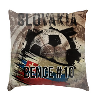 EB 2024 Szlovákia focis ajándék párna - egyedi névvel