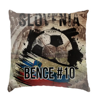 EB 2024 Szlovénia focis ajándék párna - egyedi névvel