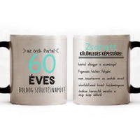 Egyedi születésnapi bögre 60. születésnapra