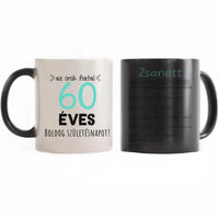 Egyedi születésnapi bögre 60. születésnapra