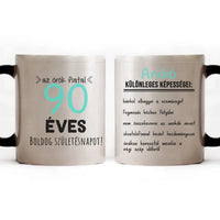 Egyedi születésnapi bögre 90. születésnapra