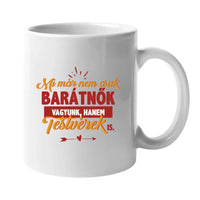 Csukottszemű cuki barátnős egyedi ajándék bögre választható karakterekkel