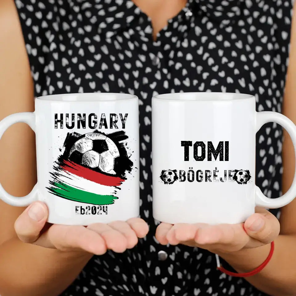 Személyre szabható EB 2024 ajándék bögre