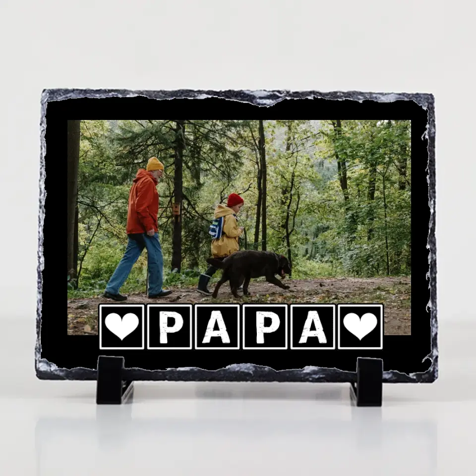 Apák napi egyedi képes gránitlap nagypapáknak