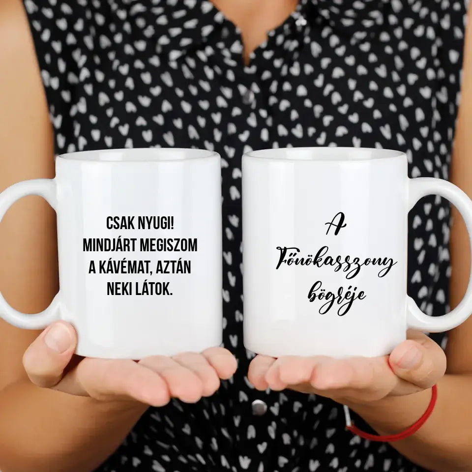 Egyedi feliratos bögre